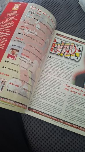 Liverpool Match Programme 1997 Signed by Patrick Berger