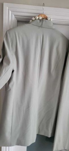 ZARA Pistachio Green Blazer + Ankle Length Wide Leg Pants Sz L - Fit 12-14UK - Bnwt Rrp 99