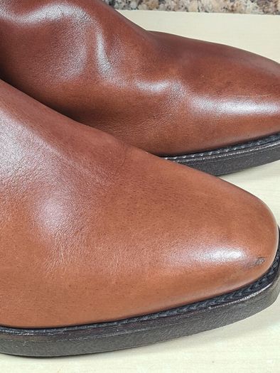 Mens Rm Williams Comfort Craftsman Chelsea Boots Dark Tan Size Uk 8 H Wide Foot