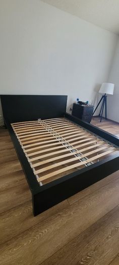 IKEA Malm Queen Size Bed Frame in Black-Brown with Under-Bed Storage Drawer