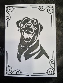 Dogs:- Labrador Blank Greeting Card