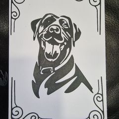 Dogs:- Labrador Blank Greeting Card