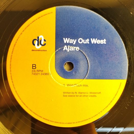 Way Out West - Ajare - Deconstruction Records - 90s UK Prog HOUSE Classic BELTER! Excellent to Near MINT!