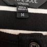 Ladies Black&Cream Striped Top by Brave Soul Image 2