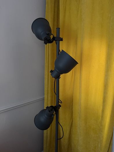 Grey floor lamp