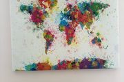 World Map on Canvas