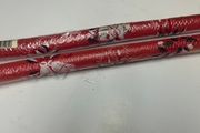 2 Large Red Christmas Candles