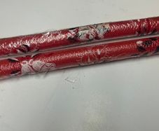 2 Large Red Christmas Candles