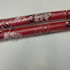 2 Large Red Christmas Candles