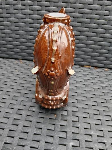 Vintage Donkey Cart Flask, slight damage