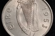 Ireland - 1953 - 6 Pence - Wolfhound - AU - KM.13a - [2770]