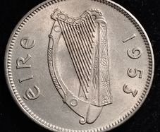 Ireland - 1953 - 6 Pence - Wolfhound - AU - KM.13a - [2770]