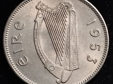 Ireland - 1953 - 6 Pence - Wolfhound - AU - KM.13a - [2770]