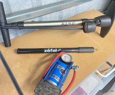 Bicycle pumps.