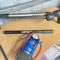 Bicycle pumps.