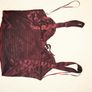 Red Satin Savida Crop Top Image 3
