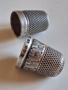 Charles Horner Chester Silver Thimble plus another
