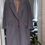 Vintage 1970s/80s George Henry of Dublin Charcoal/taupe-grey Wool Cashmere Coat UK 12 Image 5