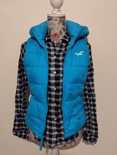 Hollister Bodywarmer fleece lined Gilet Jacket