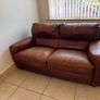 Brown/Tan 2 & 3 seater leather couches Image 5