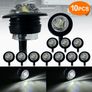 10pcs of 3/4-inch Bullet-style Round LED Side Marker Lights, Suitable for 12V- 24V Trailers, Trucks, Image 4