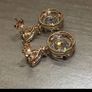 18KT Gold Filled / White Gold Earrings Image 3
