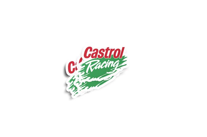 Castrol Racing Glossy Stickers 2-Pack