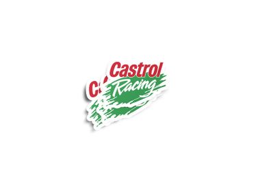 Castrol Racing Glossy Stickers 2-Pack