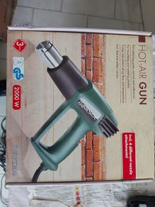 Parkside 2000w Hot Air Gun, new, never used, with 4 different nozzles