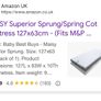 Maisy Cot Spring Mattress 127cm x63cm still in packaging Image 6