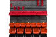 41pcs Wall Mounted Storage Bin Organiser Set With Holders + Hooks