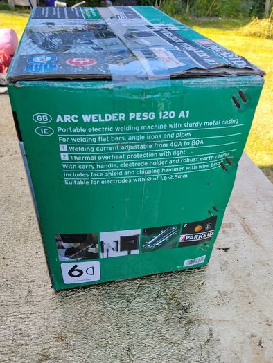 Parkside arc welder type PESG 120A1, 240v