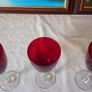 Antique 10 Piece Ruby Red Glasses Collection Image 6