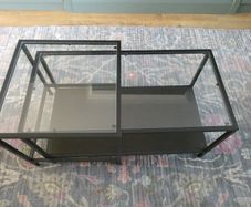 Black glass Ikea Coffee table