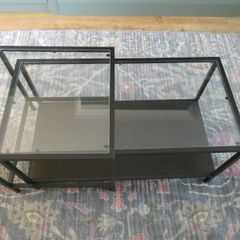 Black glass Ikea Coffee table