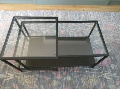 Black glass Ikea Coffee table