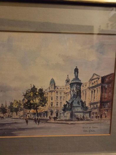 O'Connell St Dublin by Colin Gibson - Framed