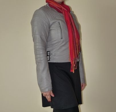 Unique colour & style - Leather Look Jacket size 12