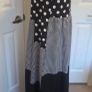 Zanzea Polka Dot Gingham Tiered Maxi Dress Black White Boho Size M Image 5