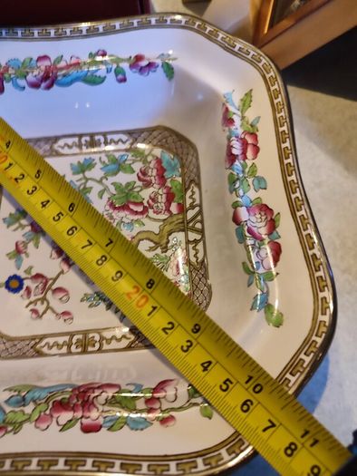 Vintage Bridgwood Indian Tree Dish With Lid