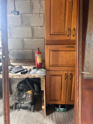 Solid teak exterior door and frame free