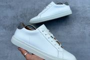 white eleventy trainers