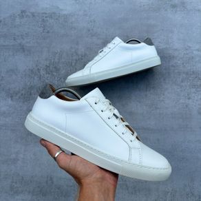 white eleventy trainers
