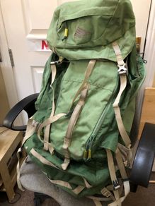 Huge Kelty Coyote 75 W Green Frame Hiking Bag