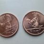 George II Hibernian  Half Penny and 2 1968 UNC Pennies Image 3