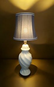 Gorgeous celadon type tall fine china lamp