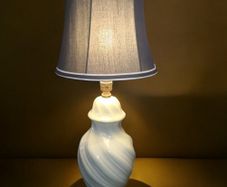 Gorgeous celadon type tall fine china lamp