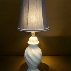 Gorgeous celadon type tall fine china lamp