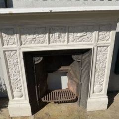 Cast Iron Fireplace.