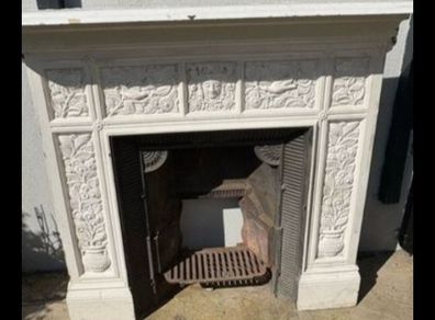 Cast Iron Fireplace.
